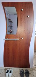 Specchiera Ingresso Legno con Mensola