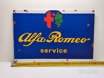 Targa in metallo Alfa Romeo 30x20cm