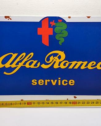 Targa in metallo Alfa Romeo 30x20cm