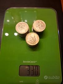 500 lire argento lotto 30 pezzi