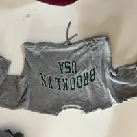 Completo tuta jogger e felpa top Brooklyn grigio