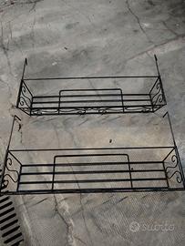 Coppia porta vasi fioriere da balcone