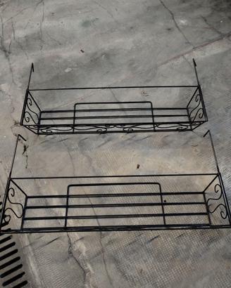 Coppia porta vasi fioriere da balcone