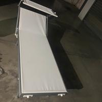 Lettino in alluminio, colore  bianco