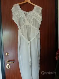 camicia da notte chiffon ricamata