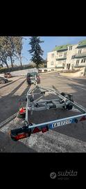 Carrello 750, barca e motore 25 cv 4t