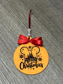 Pallina Natale Disney Topolino Castello Arancio