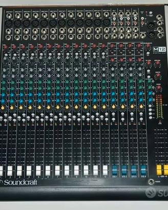 Mixer Soundcraft Spirit M 12 + custodia Gator