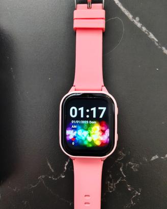 SMARTWATCH kids 1,85" IP67 GPS+WIFI rosa  4G