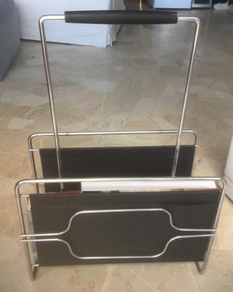 Portariviste Erik Hogund pelle e metallo anni 80