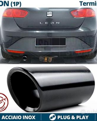 TERMINALE di Scarico per SEAT LEON 1P Inox NERO