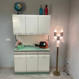 CREDENZA DA CUCINA ANNI 60 FORMICA DINER VINTAGE