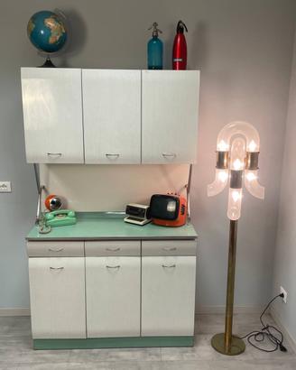 CREDENZA DA CUCINA ANNI 60 FORMICA DINER VINTAGE