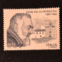167. Francobollo Italia Padre Pio 1998 L. 800