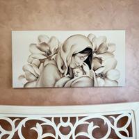 Quadro pintdecor base in legno maternità