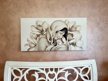 Quadro pintdecor base in legno maternità