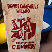 Insegna in smalto campari