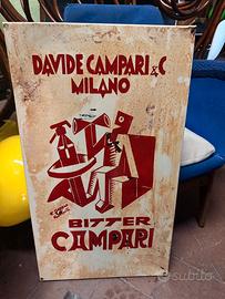 Insegna in smalto campari