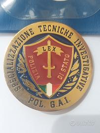Medaglia/Crest Polizia di Stato - Specializzazione