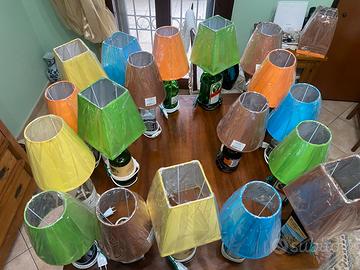 Lampade fatte con bellissime bottiglie di liquore