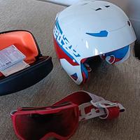 Casco e maschera sci bambino