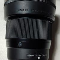obiettivo sigma 56 f1.4 fuji 