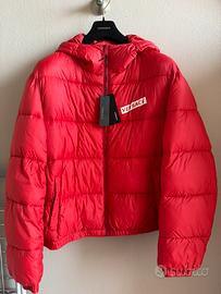 Versace Red Logo Full Zip Hooded Jacket size 52