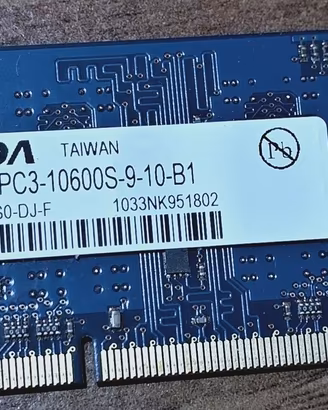 RAM 1GB DDR3 SODIMM 1333 Elpida PC3-10600S