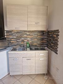 mini cucina legno chiaro 160 cm