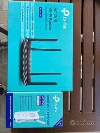 Kit wifi TP-Link :router Archer C6+Extender RE450