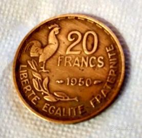 (Spedizione inclusa) 20 FRANCHI - 1950 "RARI"