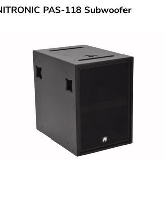 Coppia Subwoofer Omnitronic PAS-118 18” Pro