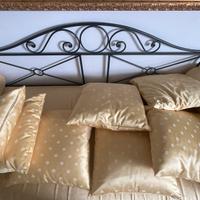 Divano letto antico in ferro battuto con materasso