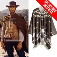 PONCHO WESTERN COWBOY CLINT EASTWOOD