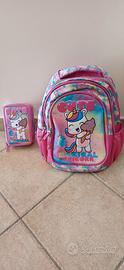 ZAINO UNICORN ICE CREAM + astuccio super Cute