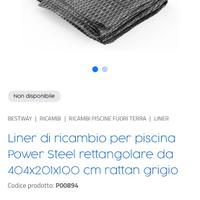 Liner piscina Bestway 2x4x1