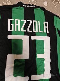 maglia Sassuolo indossata da giocatore gazzola
