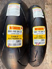 Gomme moto Pirelli V4 SP 120/70 - 200/60
