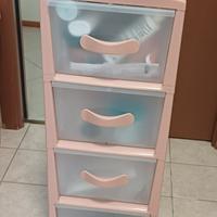 cassettiere in plastica rigida