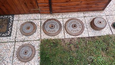 dischi ghisa palestra 