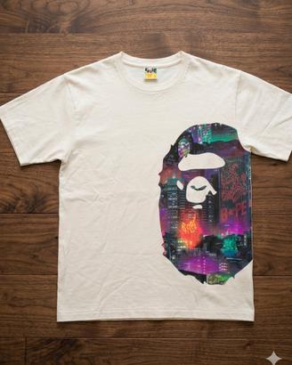 BAPE "BIG APE HEAD" CITY CYBER T-SHIRT - RARA