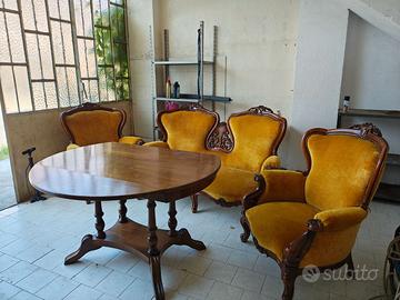Salotto vintage Luigi Filippo