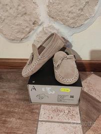 Scarpina mocassino numero 24 vera pelle