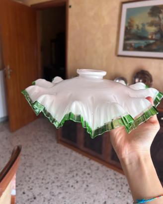 coppa in vetro per lampadario