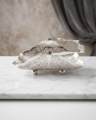 Cestino in Silver Plate / Sheffield traforato