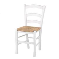 38 Sedie paesane in legno bianche