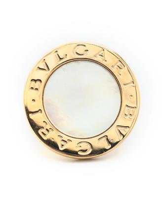 Anello Bulgari Big in Oro 18 Carati e Madreperla