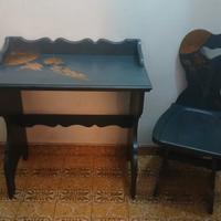 TAVOLINO SCRITTOIO + SEDIA