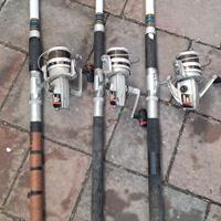 Combo 3 Canne + 3 Mulinelli per pesca a fondo/mare