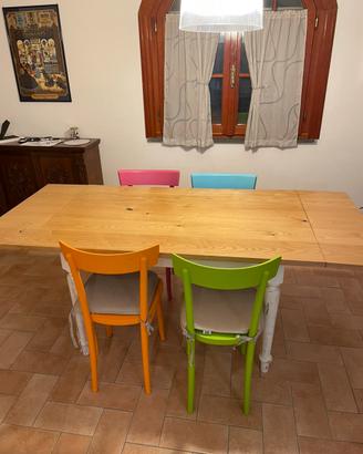 Tavolo pranzo legno massello